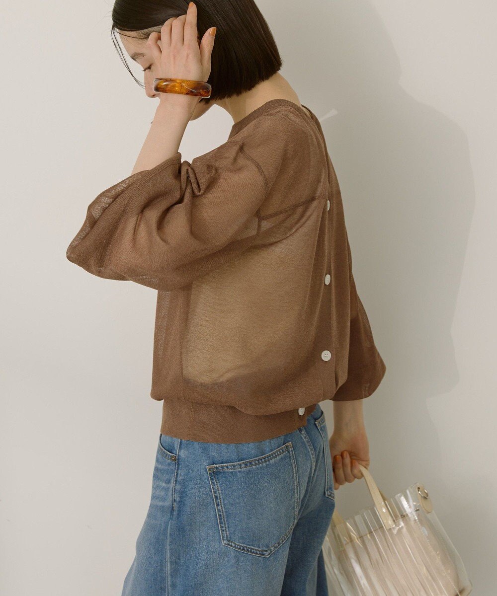 AMERICAN HOLIC 【WEB限定】【接触冷感】2WAYシアーニットカーディガン 