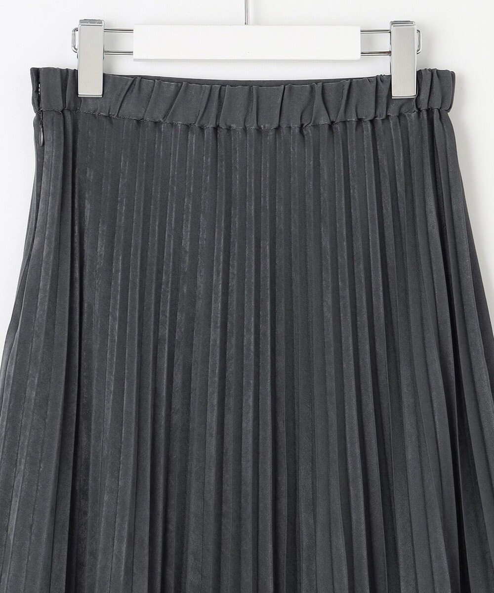 J.PRESS LADIES 【洗える】マロンサテン プリーツ スカート 
