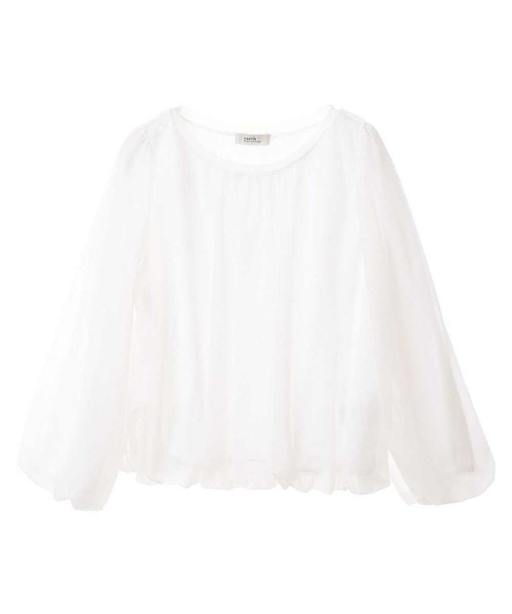 earth music&ecology シアーバルーンプルオーバー 