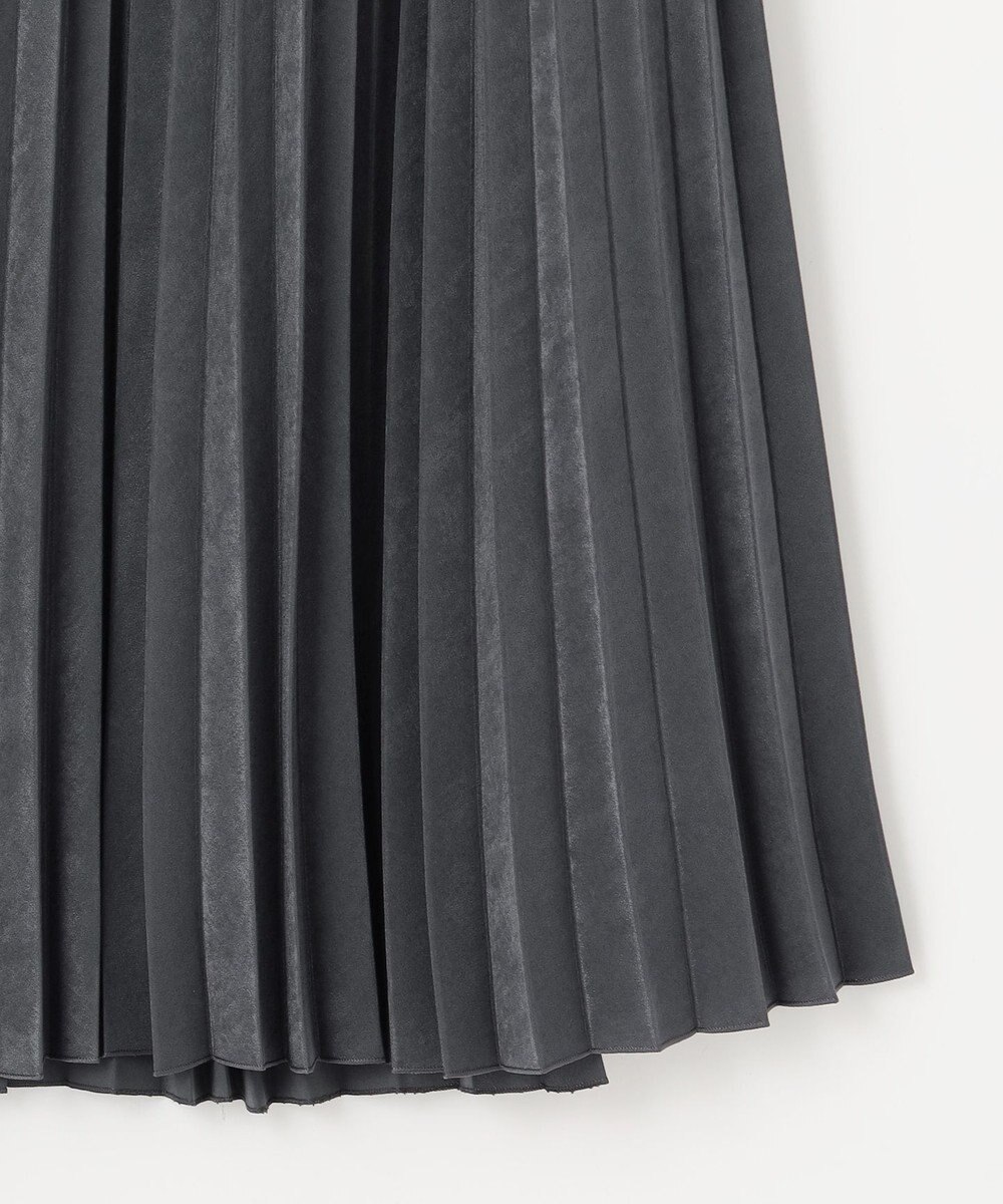 J.PRESS LADIES 【洗える】マロンサテン プリーツ スカート 