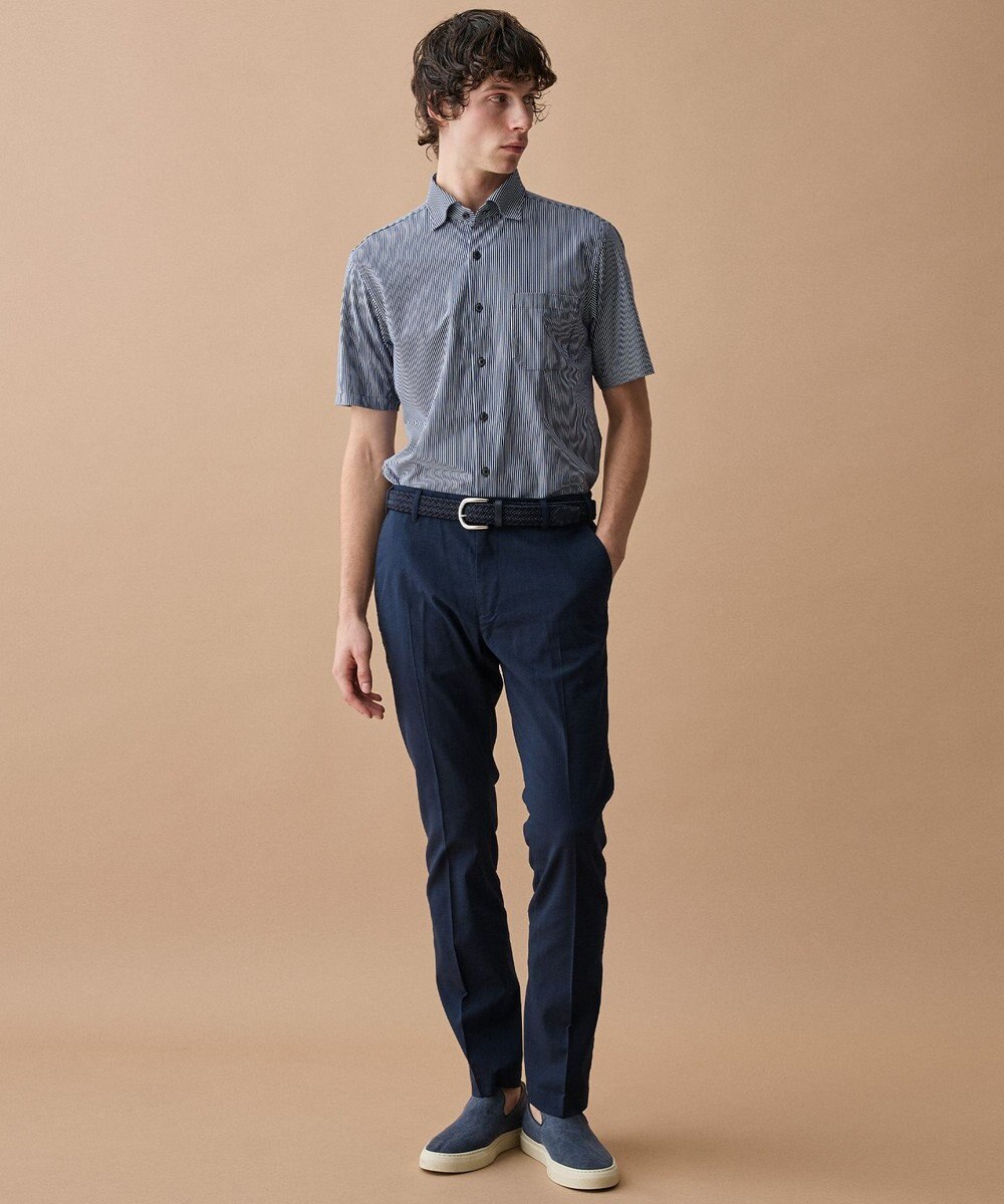 JOSEPH ABBOUD 【ウエストも伸びる!/清涼/ストレッチ】スラブストレッチ パンツ 