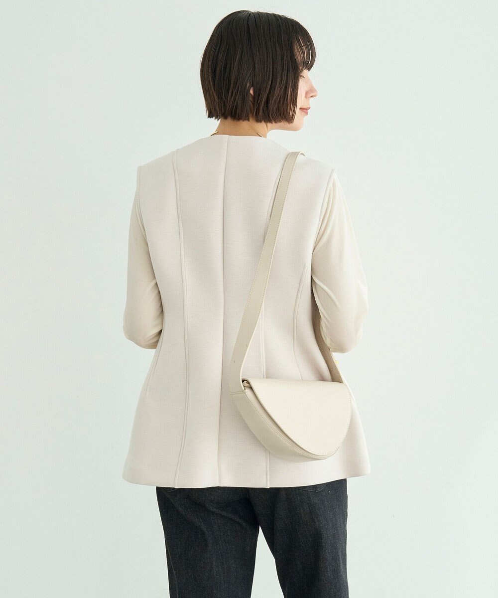 UNFILO L 【VERY×UNFILOコラボ】BEAUTY FORM JERSEY+ ペプラムジレ 