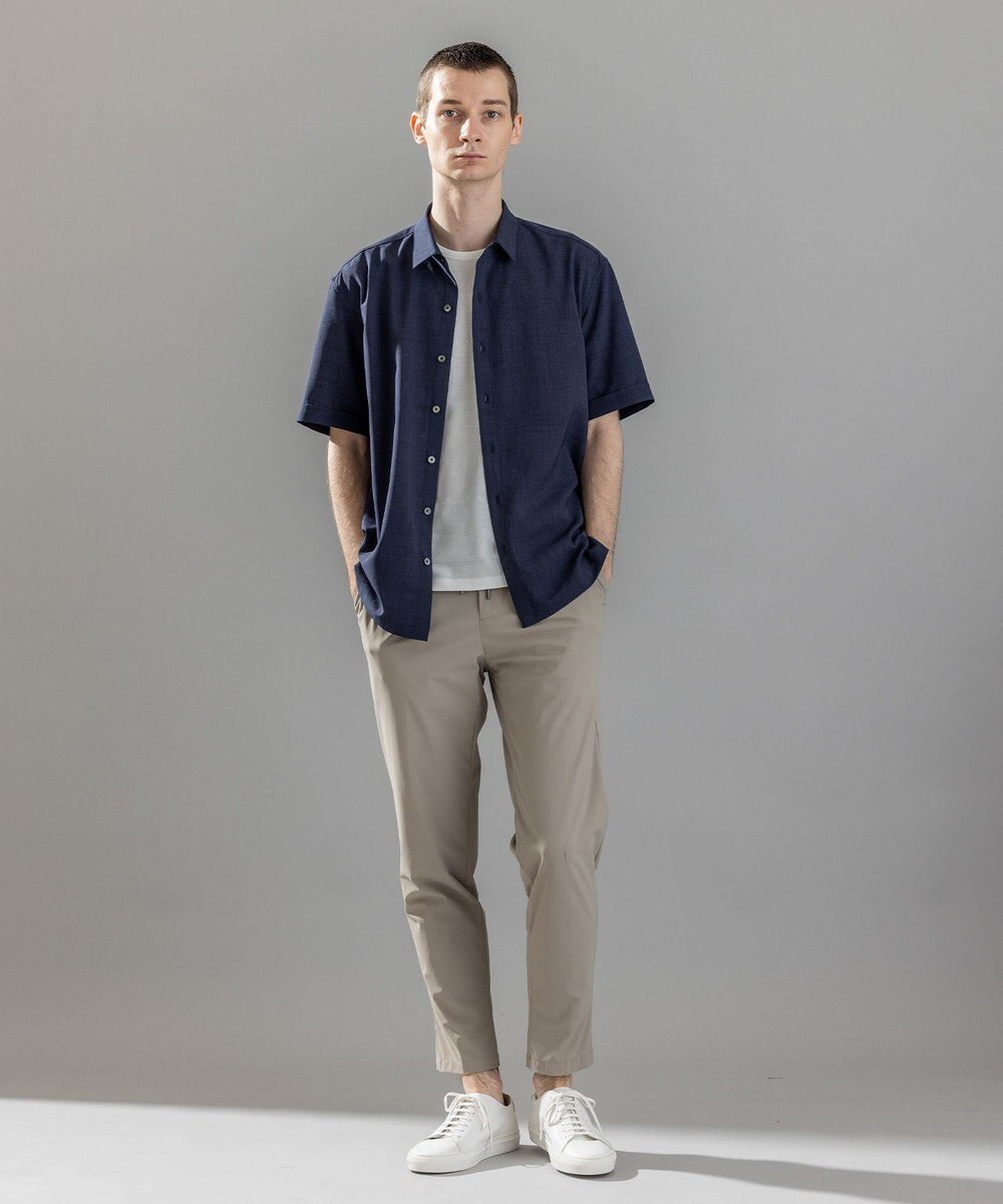 JOSEPH HOMME 【新柄】テクノボイルストレッチ レギュラーカラー半袖シャツ 