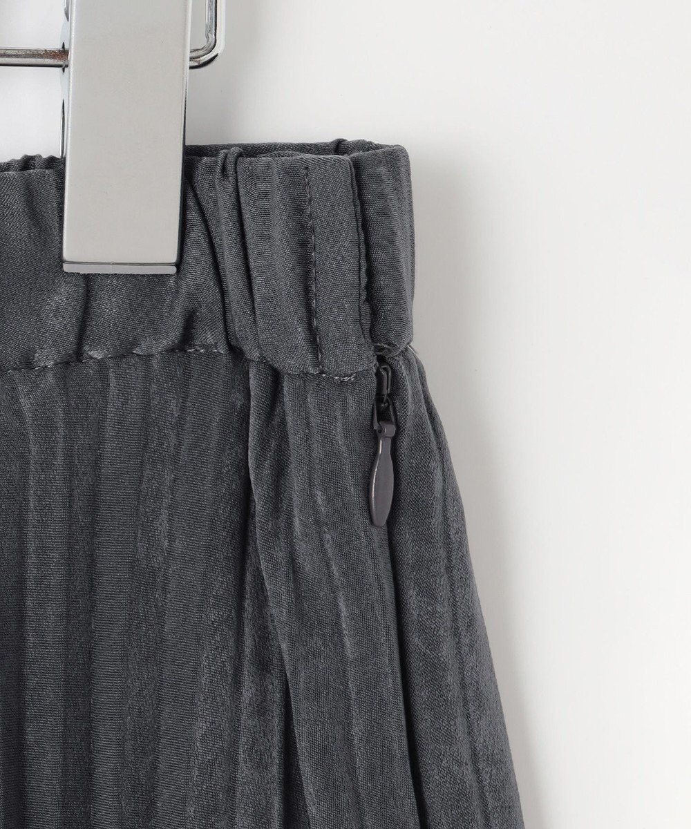 J.PRESS LADIES 【洗える】マロンサテン プリーツ スカート 