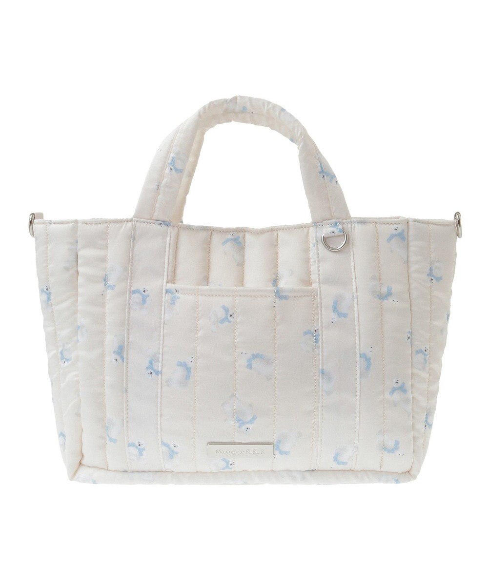 Maison de FLEUR シロクマキルトショルダーバッグ 