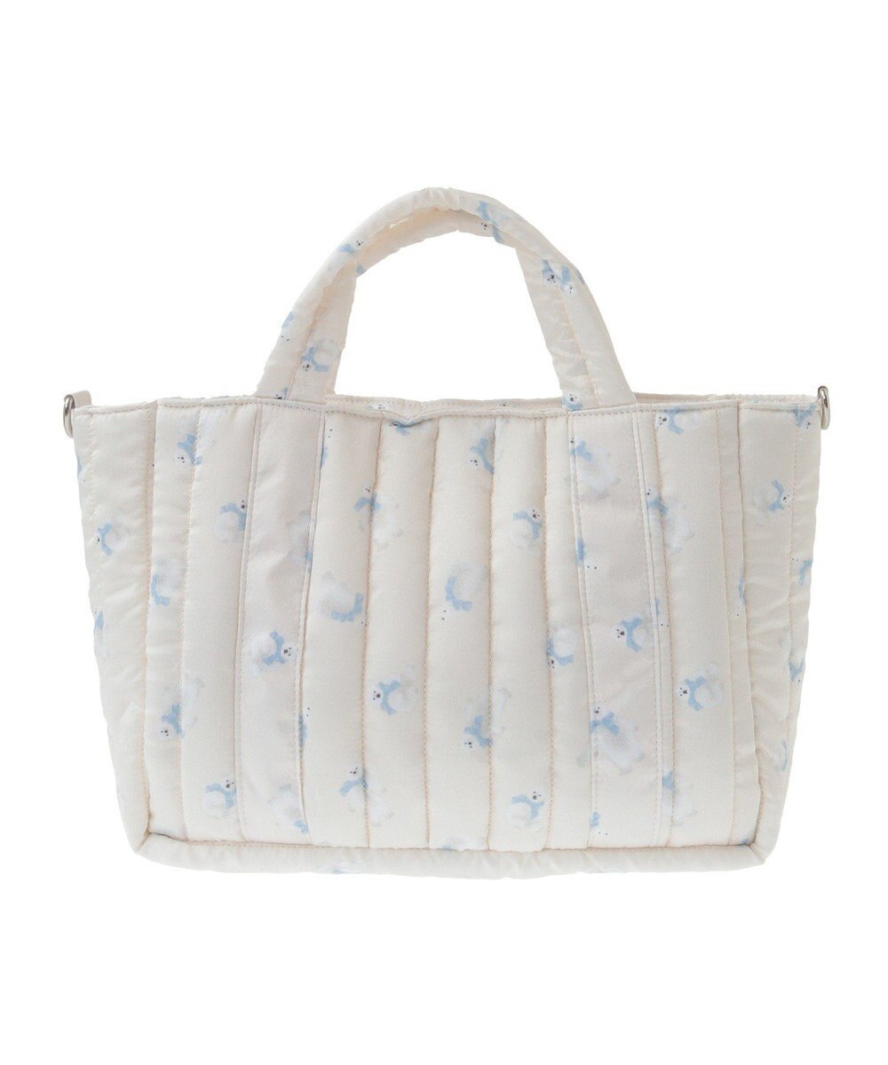 Maison de FLEUR シロクマキルトショルダーバッグ 