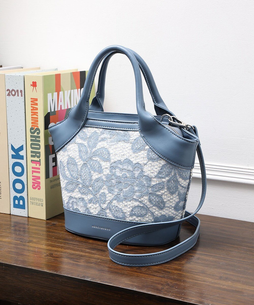 style code 【MERCURYDUO/マーキュリーデュオ】ミックスマテリアル　ハンドバッグ 