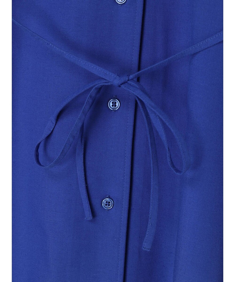 Green Parks 綿麻混開襟ワンピース 