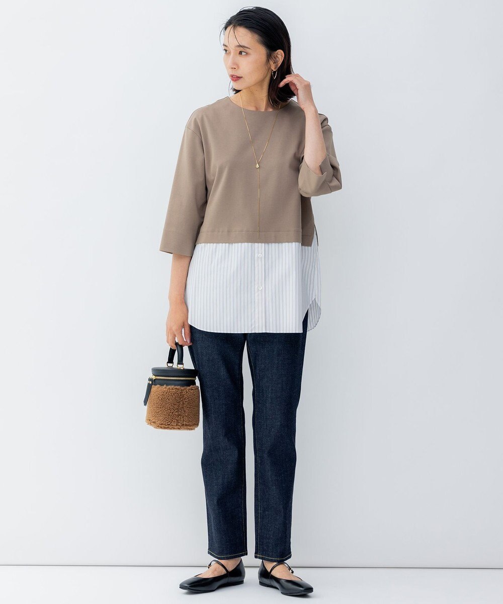 23区 ストラップ付フラットシューズ 