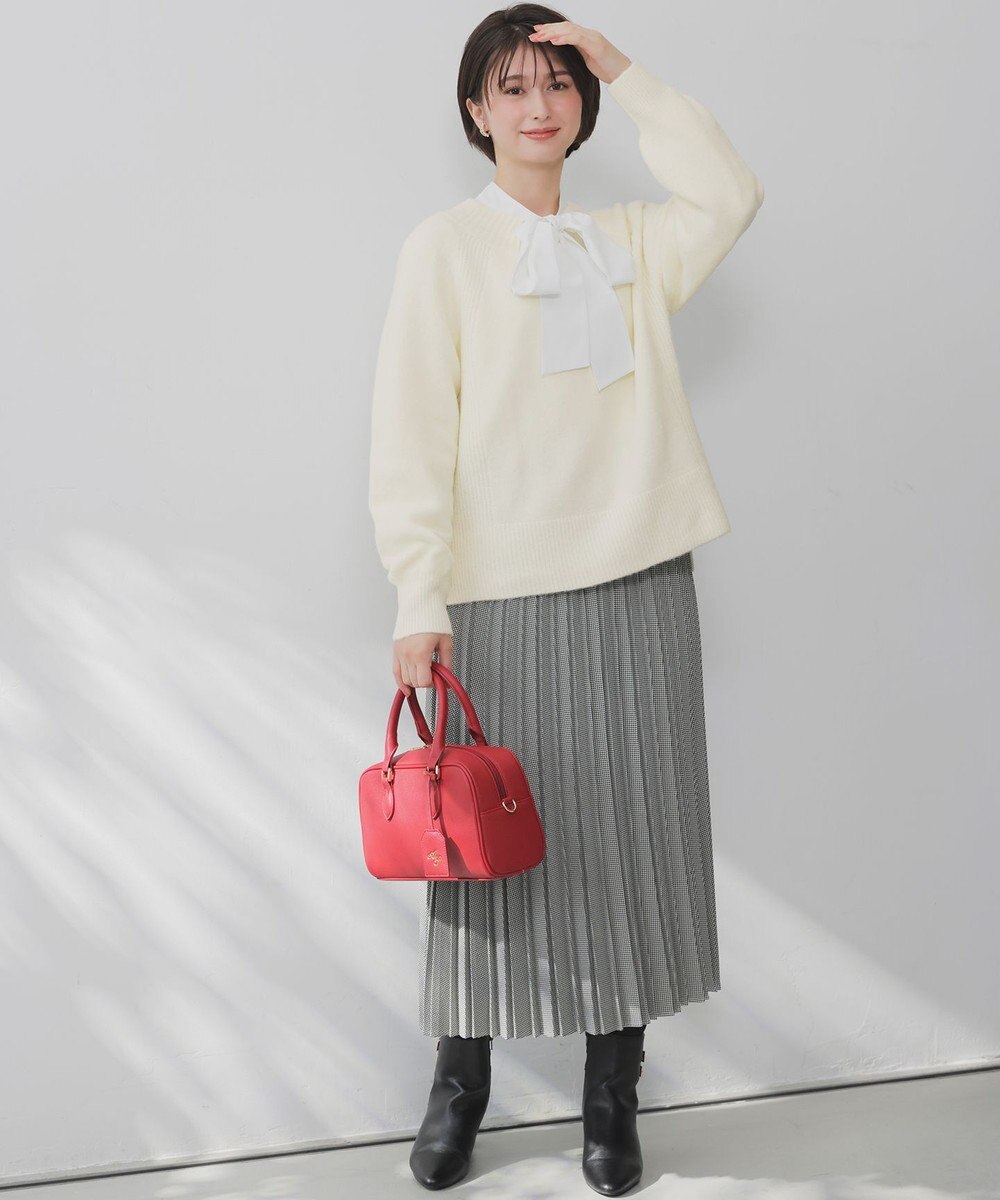 ANY SIS ボートネックAir ニット 