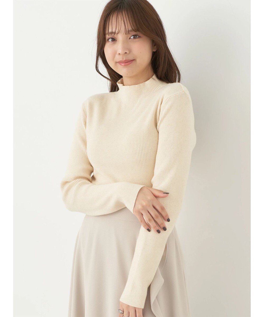 earth music&ecology ハイネックラメニットプルオーバー 