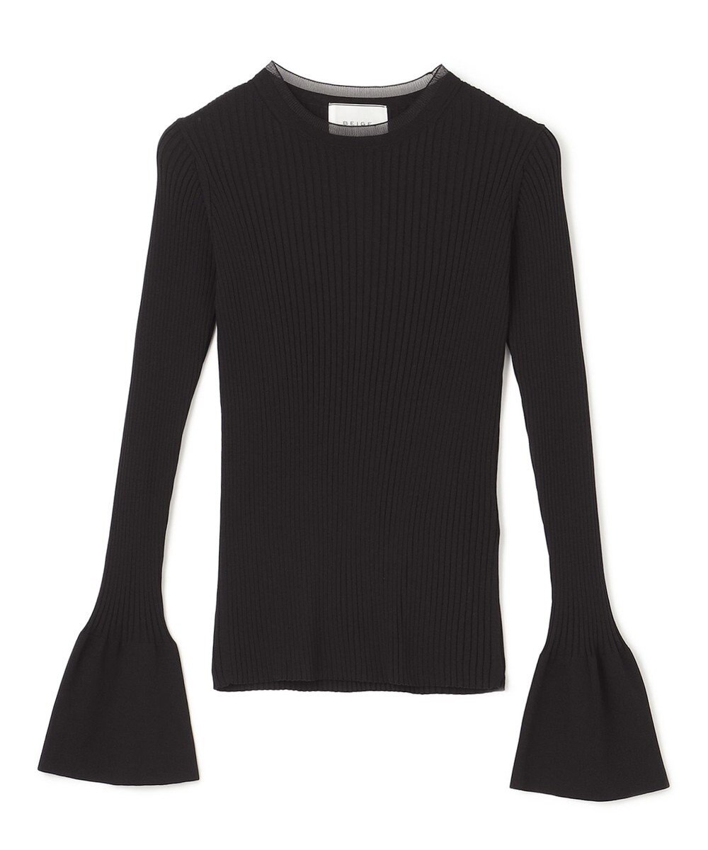 BEIGE， HANNA / リブニットトップス 