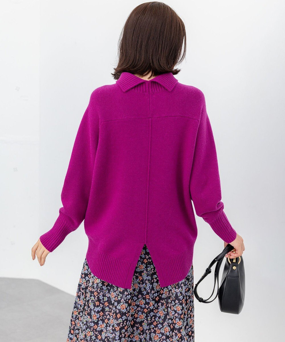 組曲 S ウールカシミヤミックス ロールネックニット 