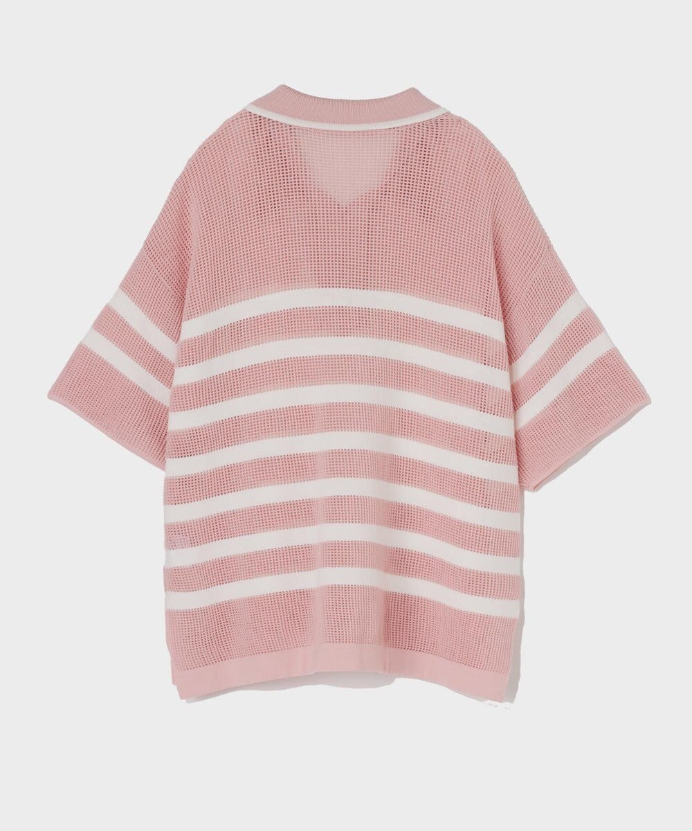 GRACE CONTINENTAL ワッフルボーダートップ 