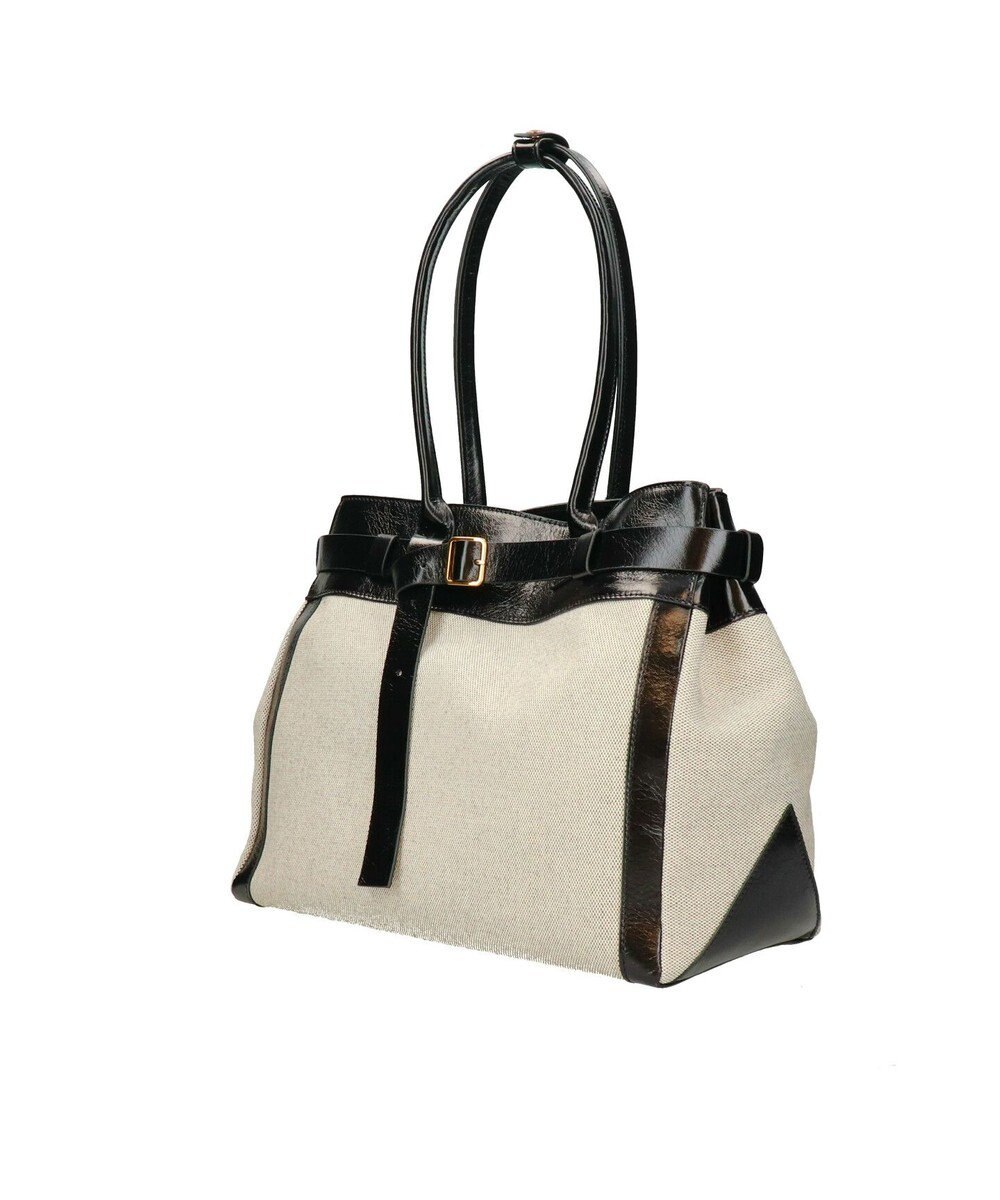 INTER-CHAUSSURES 【CHRISTIAN VILLA】レザーハンドルキャンバストート 