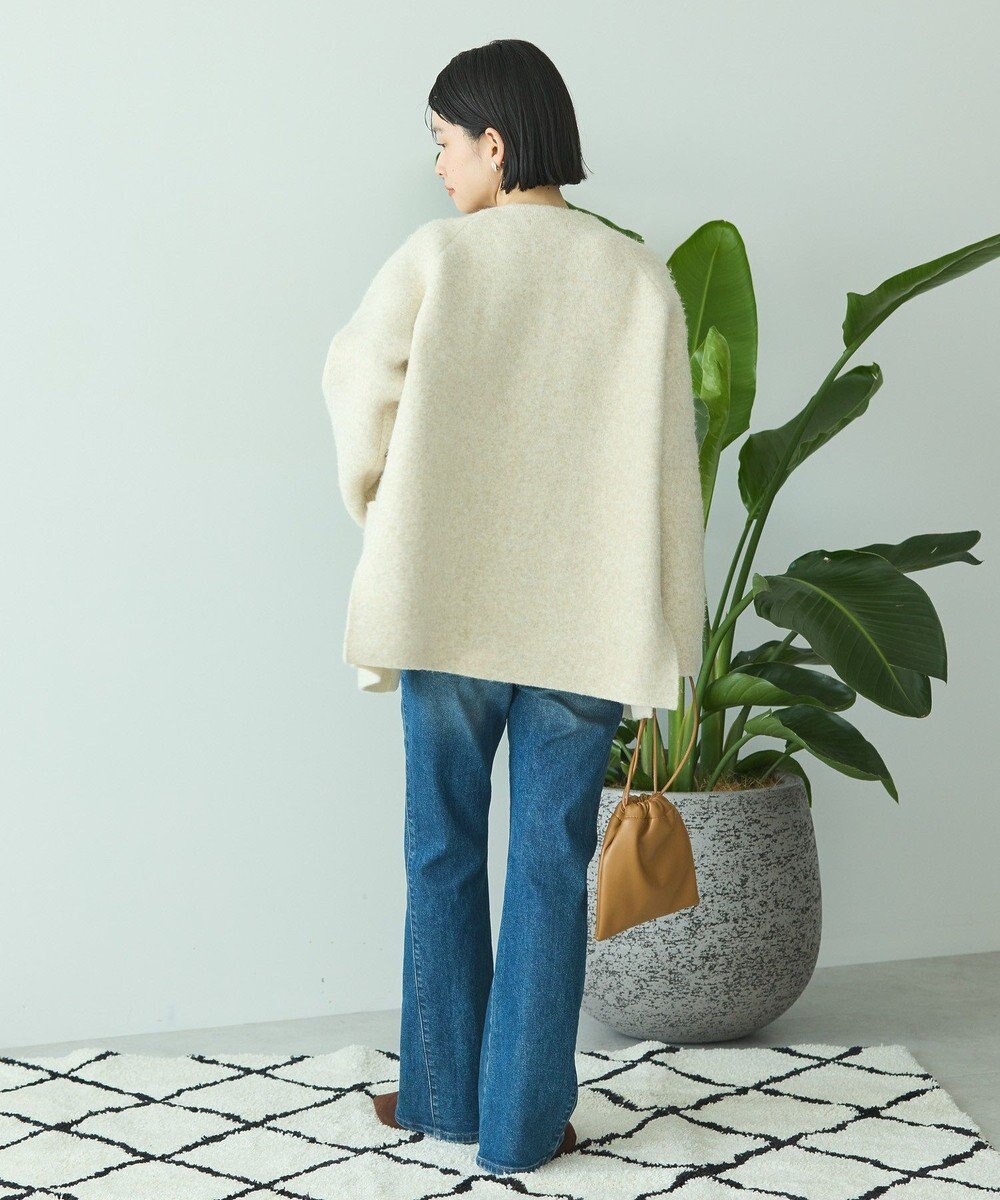 AMERICAN HOLIC Wフェイスラグランニットコーディガン 