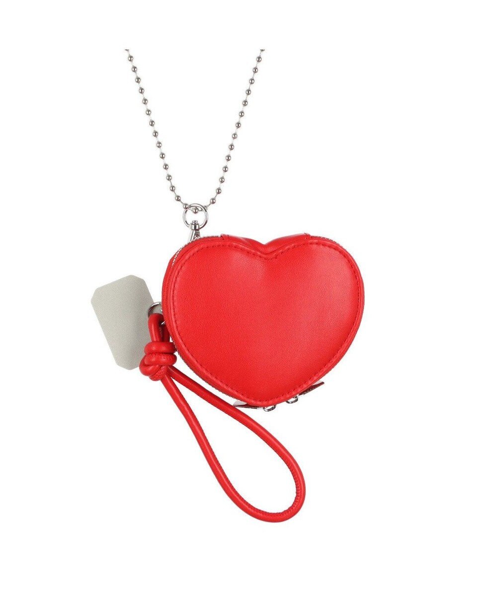 UNBILLION cachecache ハートポーチ付きボールチェーンモバイルストラップ 