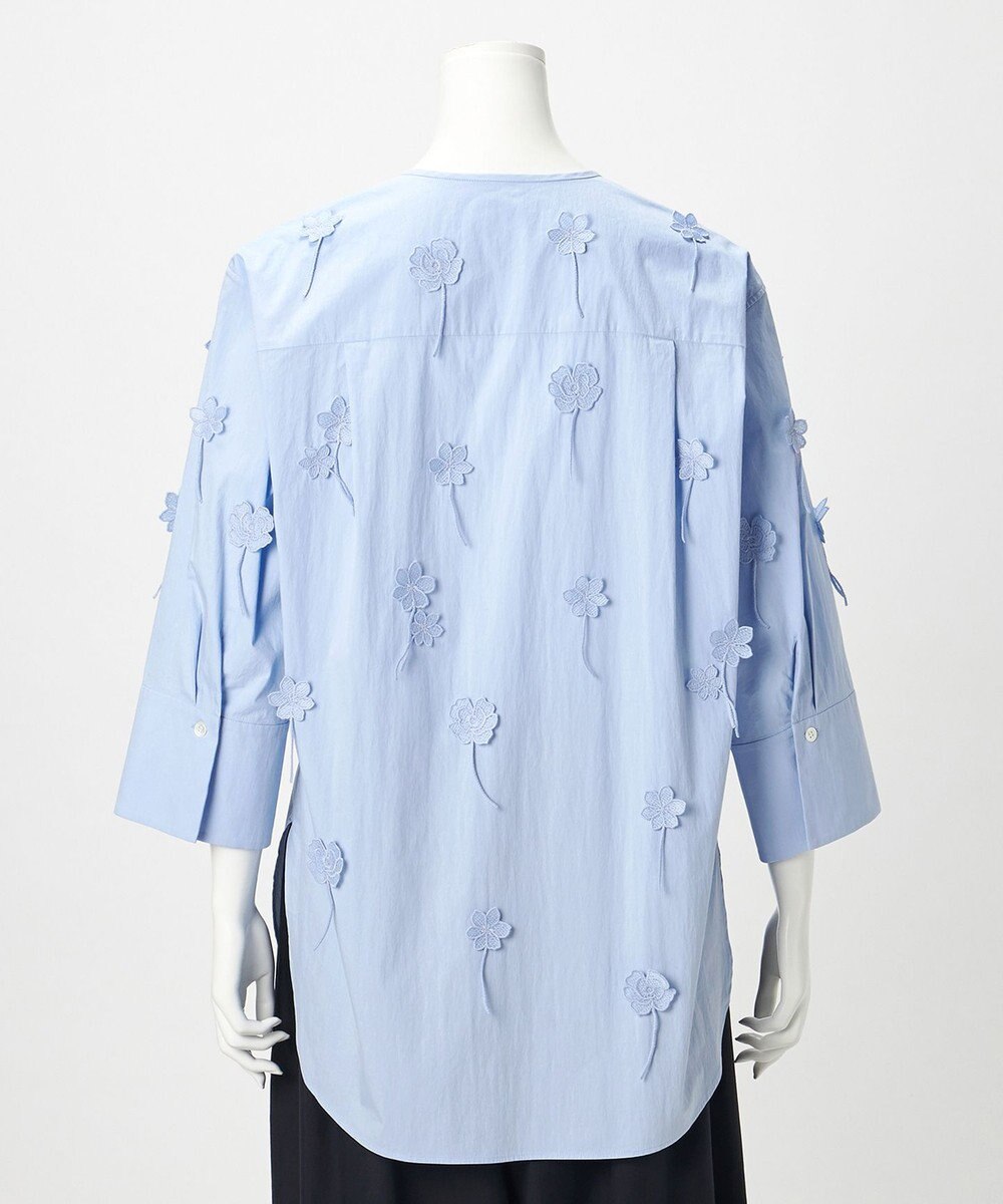 23区 【GOLD LABEL】エンブロイダリータイプライター ブラウス 