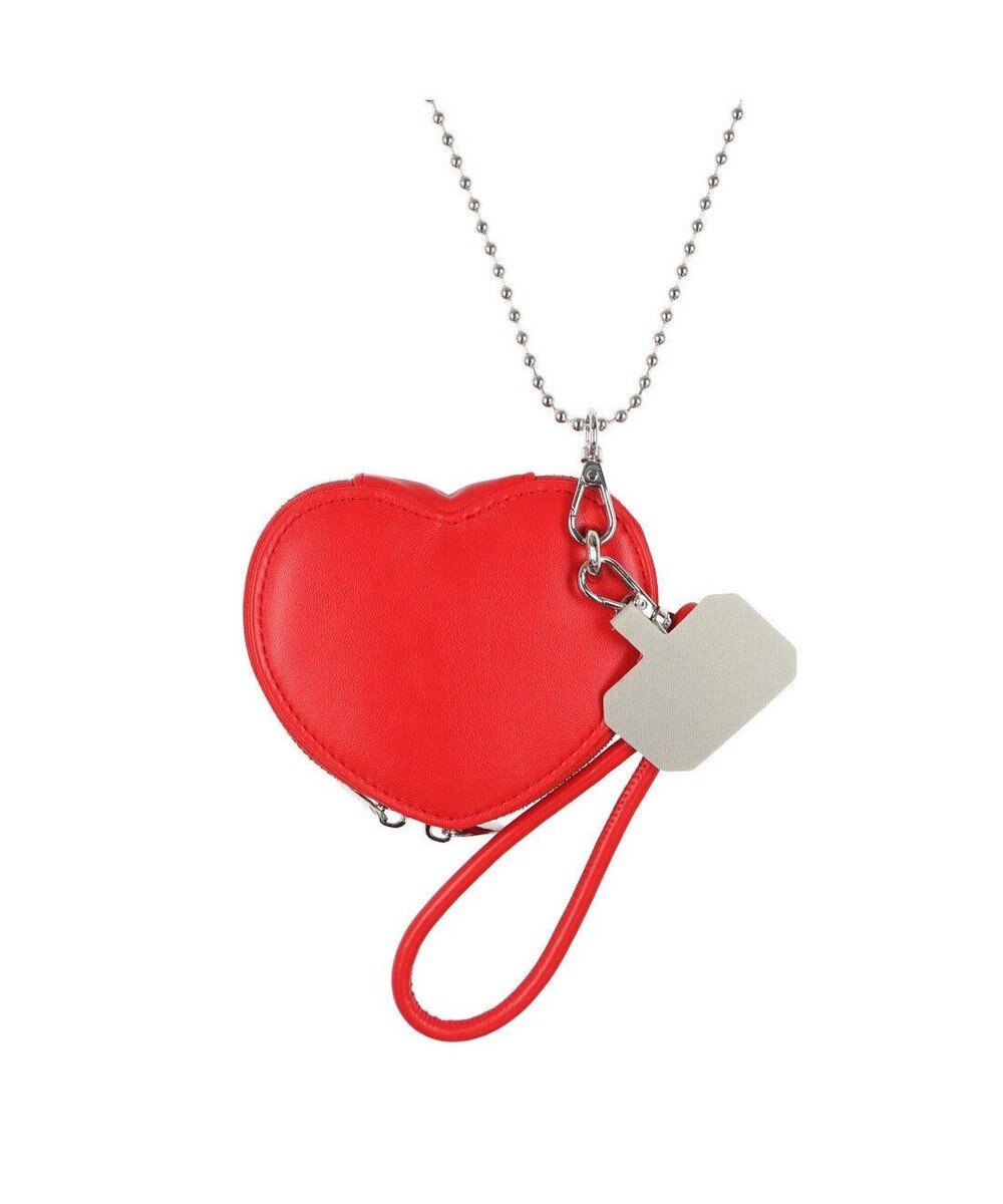 UNBILLION cachecache ハートポーチ付きボールチェーンモバイルストラップ 