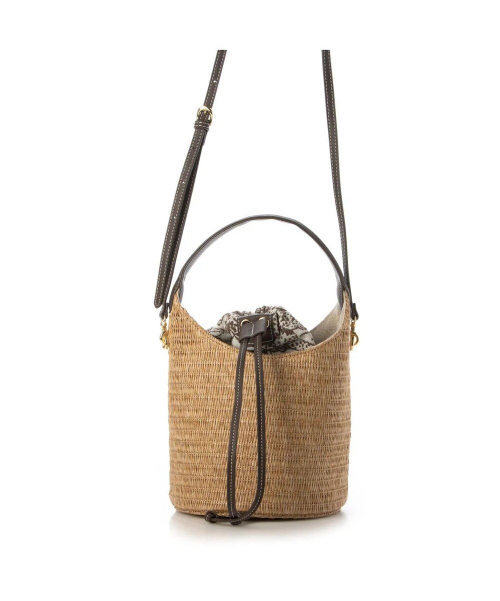 UNBILLION cachecache ジャガード巾着付きポリプロピレンバケツバッグ 