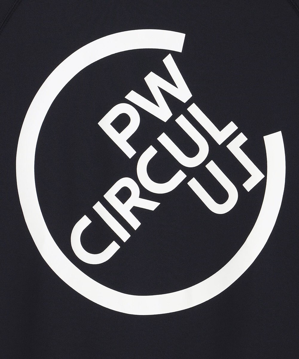 PW CIRCULUS 【MEN】【ストレッチ/軽量】バックロゴ 長袖 モックネック シャツ 