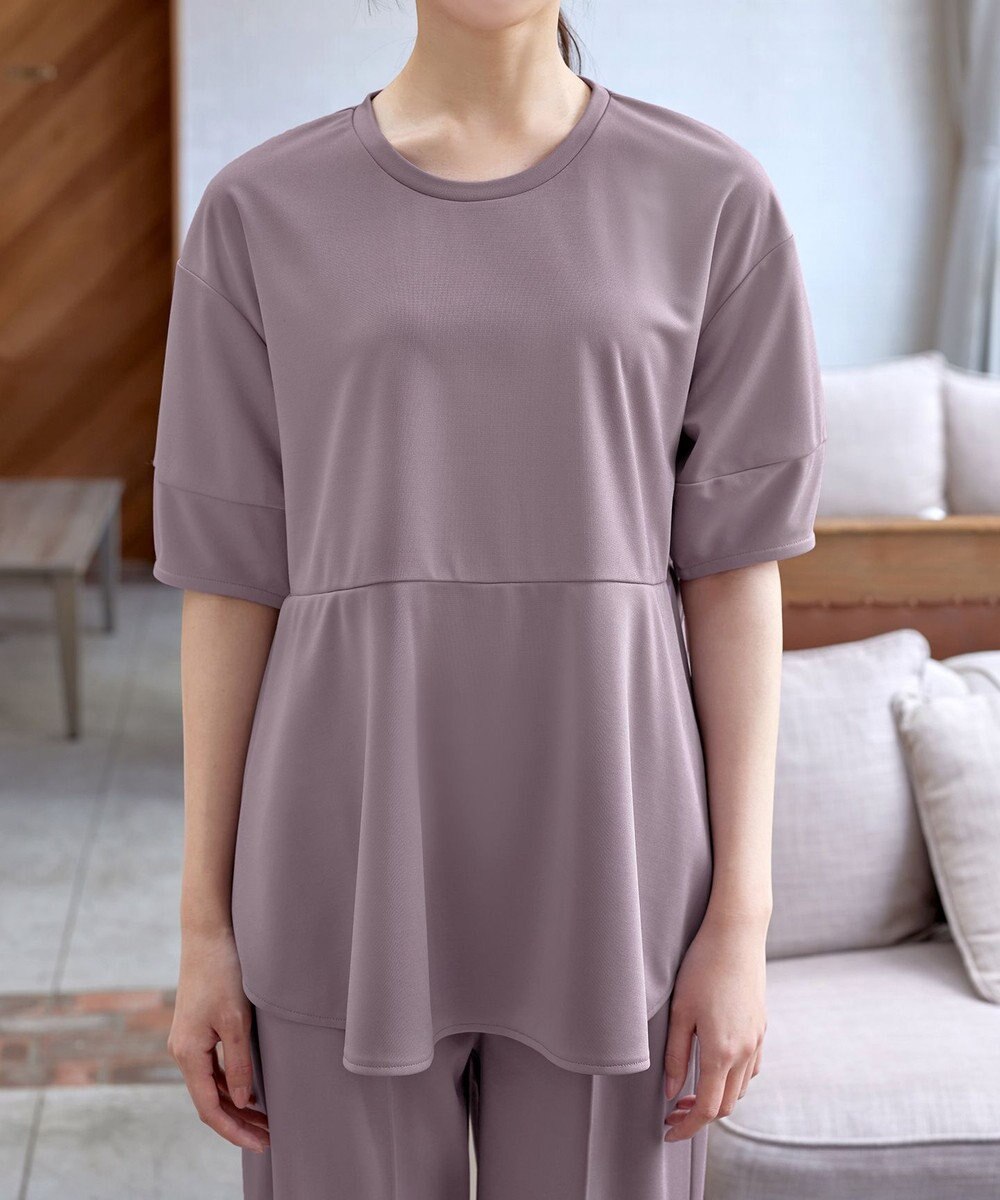 Tiaclasse 【洗える・接触冷感・紫外線ケア・サラごこち】ラウンドヘムチュニック 