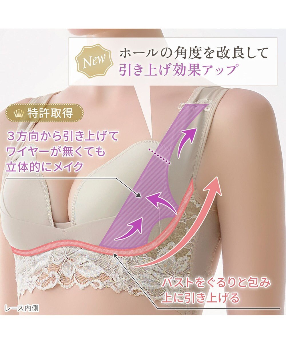 BRADELIS New York 【BRADELIS NewYork peace】シリーズ累計52万枚突破 ハートフルカップカシュクールブラ23 