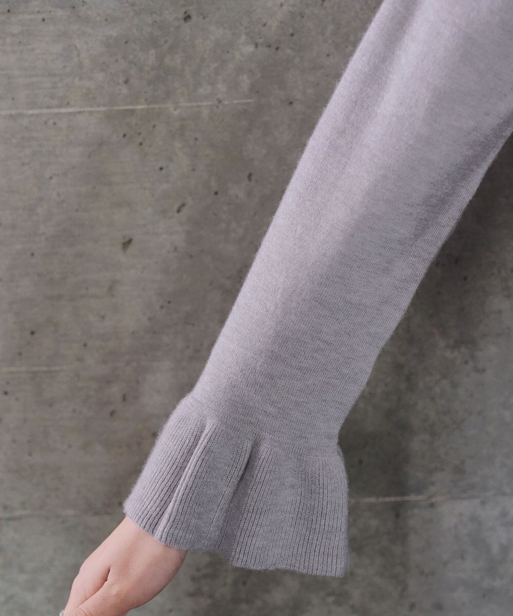 Tiaclasse フリルリボンカーディガン 