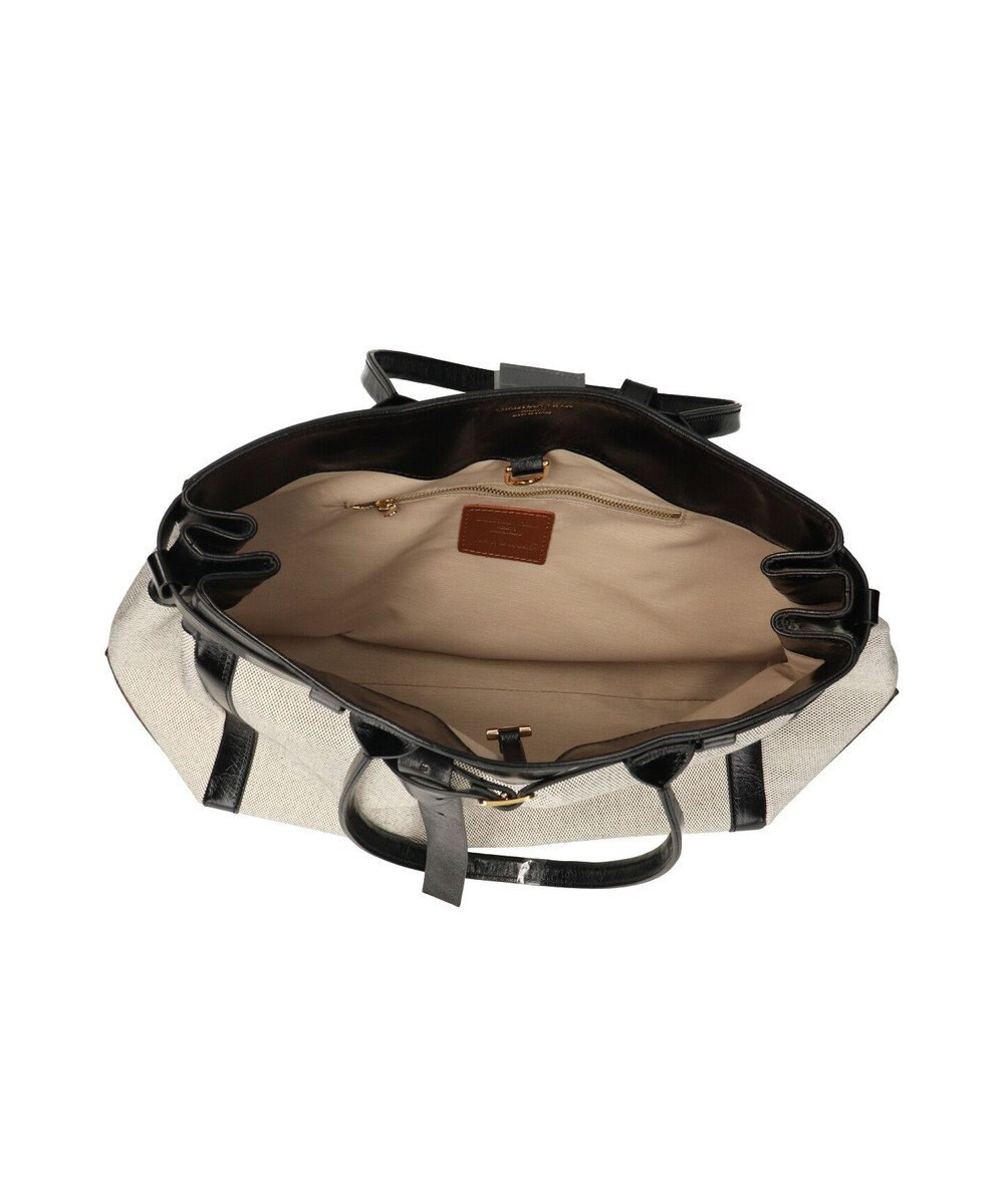 INTER-CHAUSSURES 【CHRISTIAN VILLA】レザーハンドルキャンバストート 