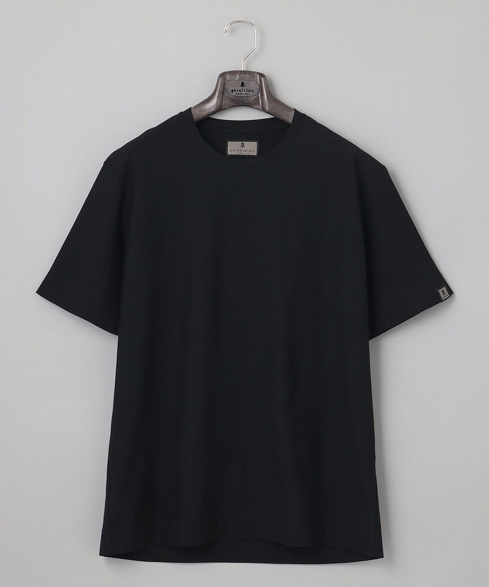 GOTAIRIKU 仕事で着られるTシャツ【サラサラ/よれにくい/透けにくい】キレイめ 鹿の子 ビズTシャツ 