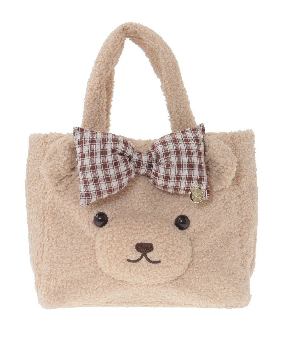 Maison de FLEUR リボンベアショルダートートバッグ 