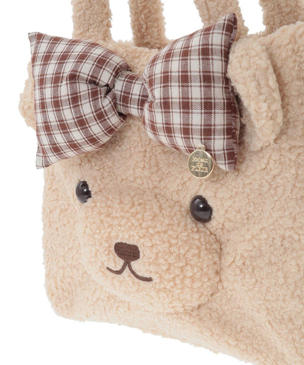 Maison de FLEUR リボンベアショルダートートバッグ 