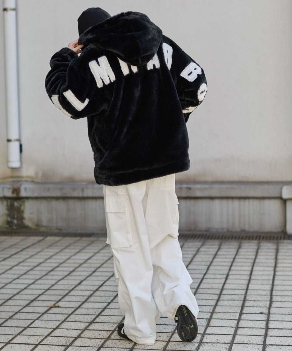 WEGO 【ユニセックス着用ITEM/MLサイズ展開】エコファーグラフィックブルゾン 