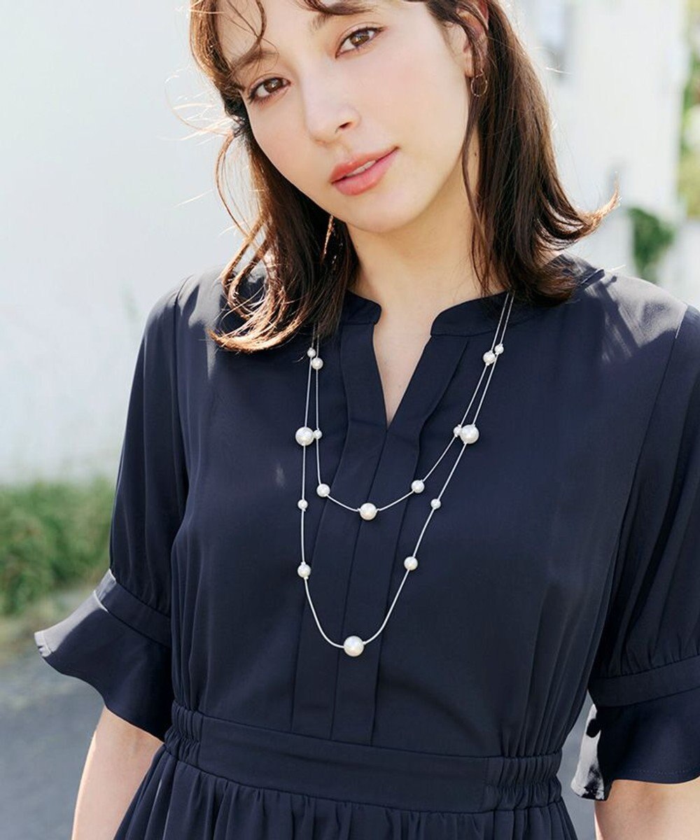 Tiaclasse 【洗える】キャンディースリーブ花柄ワンピース 