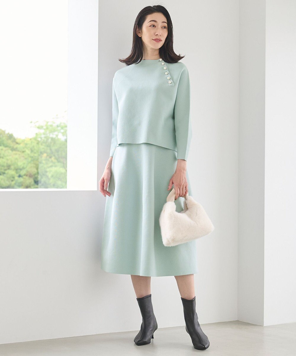 自由区 【洗える】ポリエステルホールガーメント スカート 