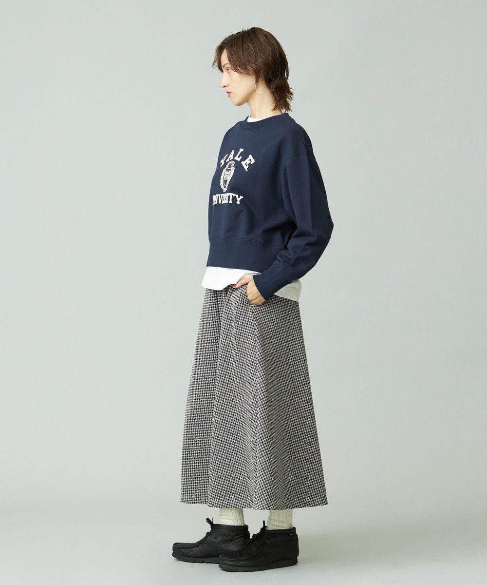 J.PRESS YORK STREET 【WOMEN】YALE × J.PRESS YORK STREET コラボショートスウェット 