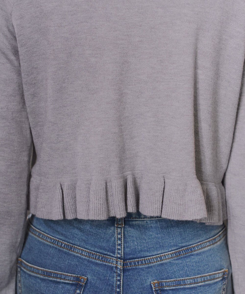 Tiaclasse フリルリボンカーディガン 