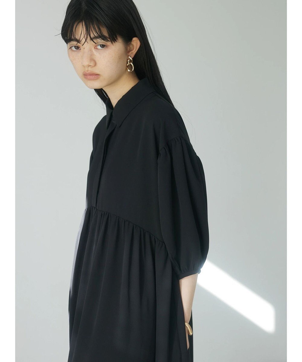 Green Parks ａ．衿付き切り替えワンピース 