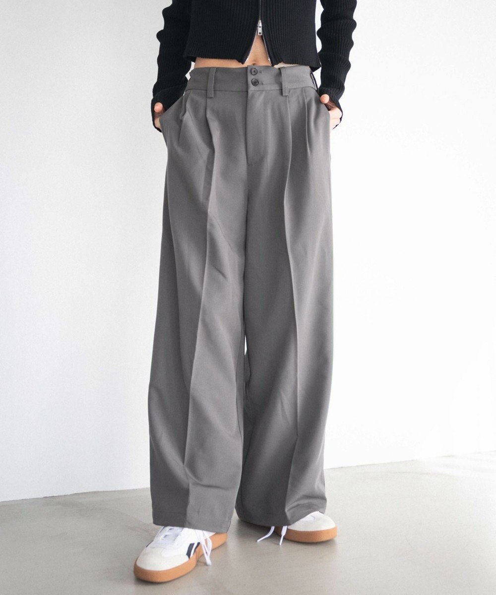 WEGO 【ユニセックス着用ITEM/SMLサイズ展開】バギースラックス 