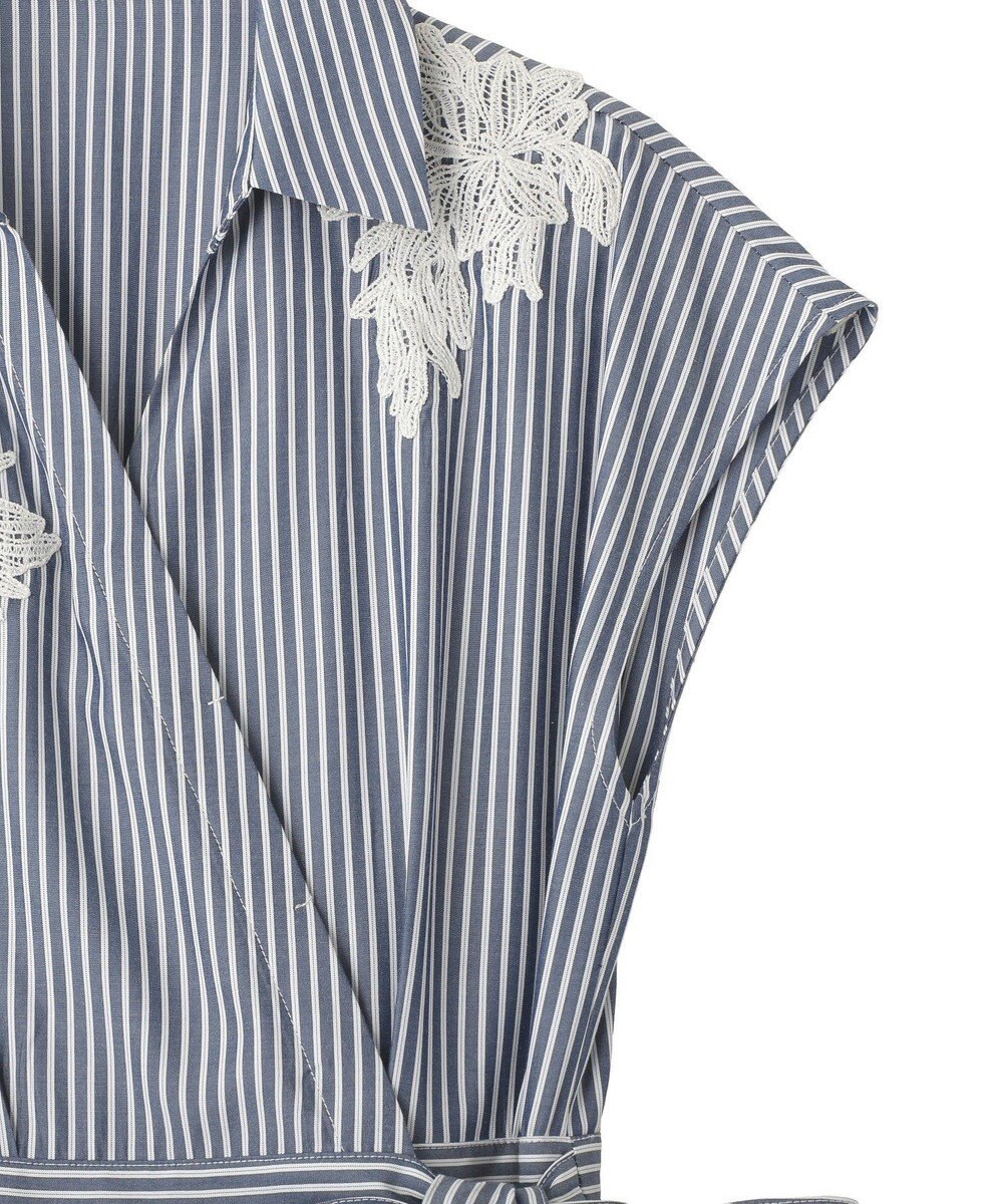 YECCA VECCA フラワーレースカシュクールワンピース 