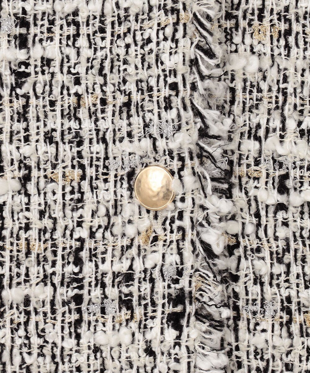 自由区 ラメキャンディーツイード ジレ 