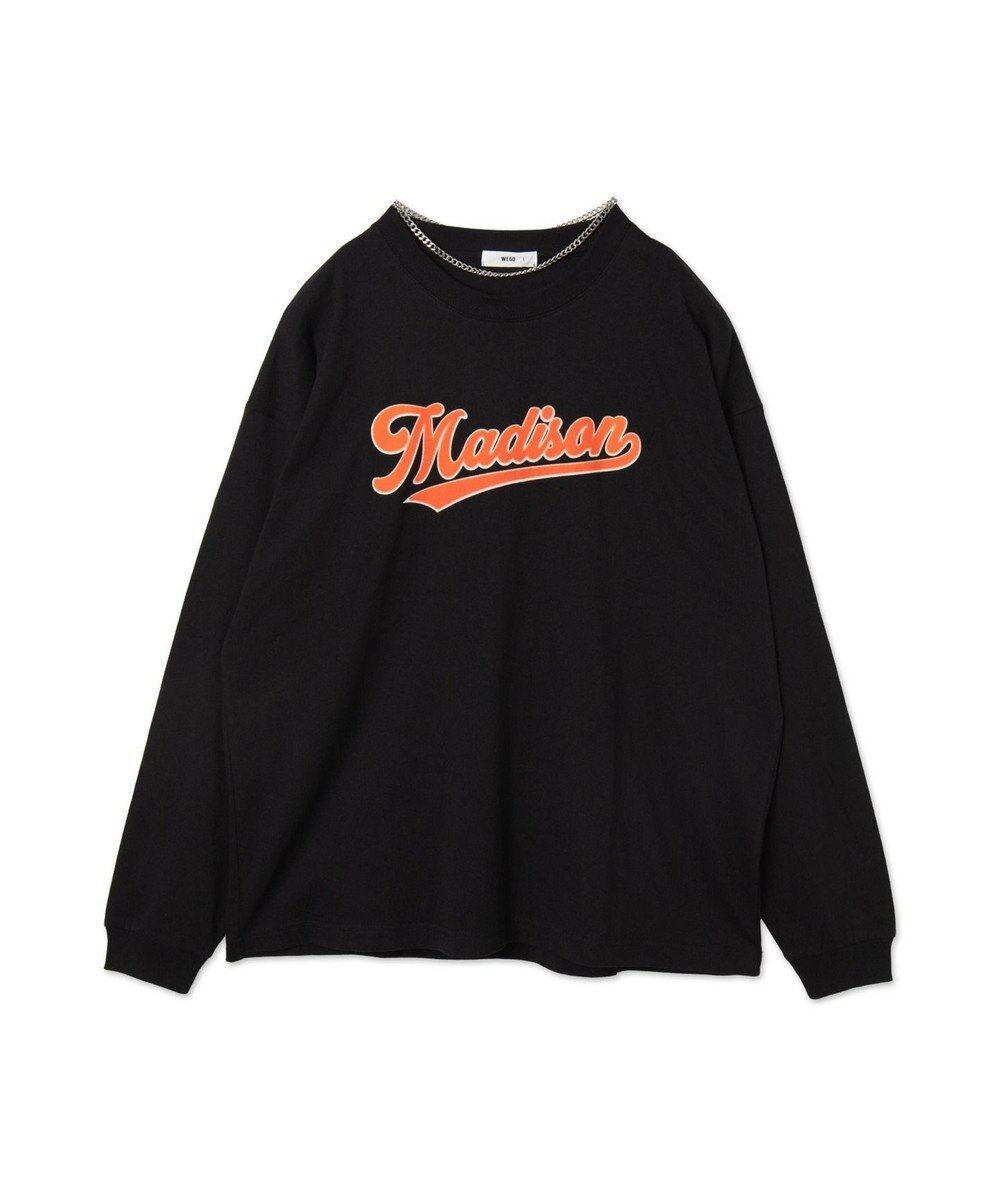 WEGO アクセ付きグラフィックT（LS） 