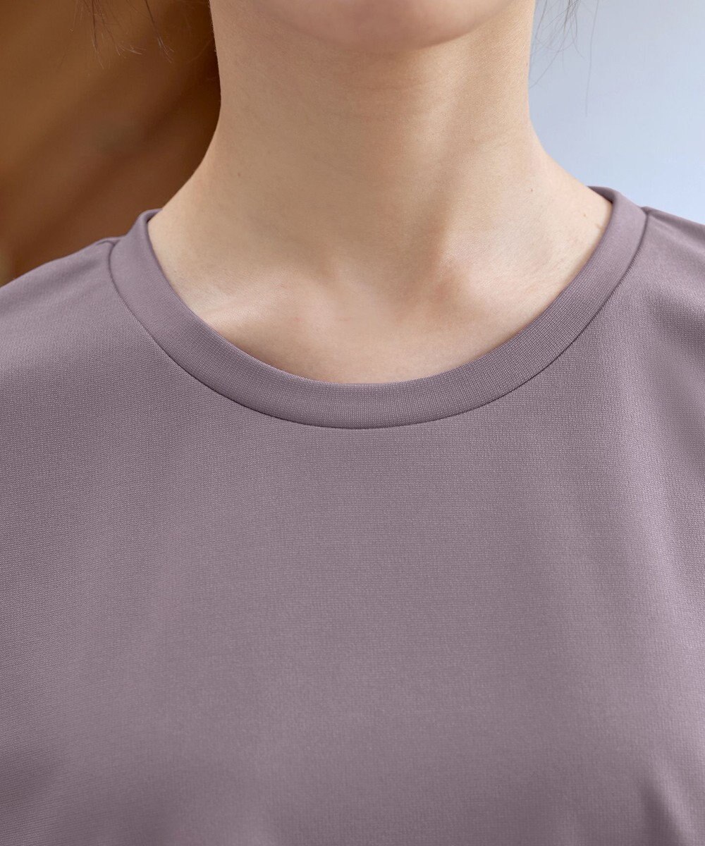 Tiaclasse 【洗える・接触冷感・紫外線ケア・サラごこち】ラウンドヘムチュニック 