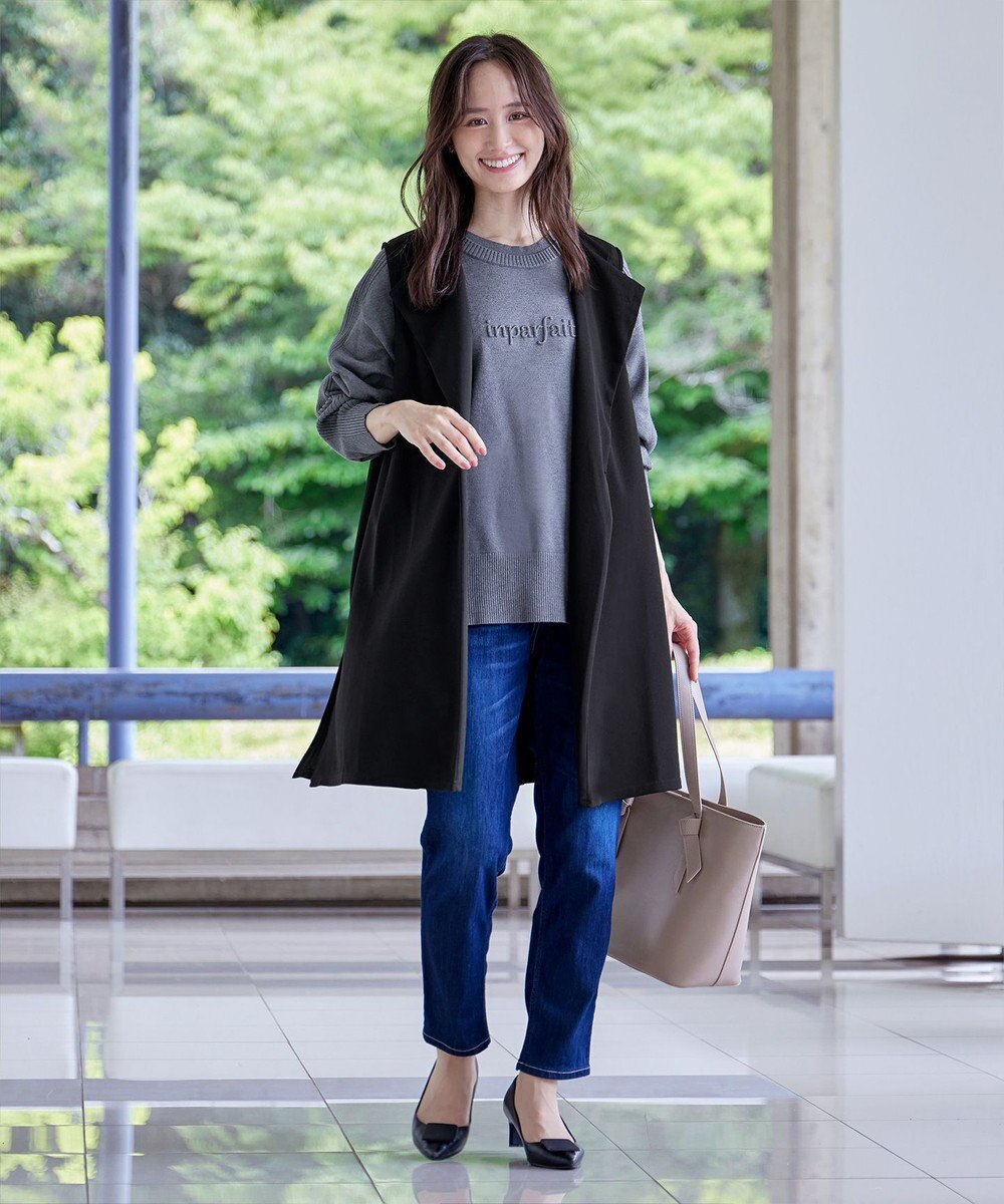 Tiaclasse 【洗える】エンボスロゴニットプルオーバー 