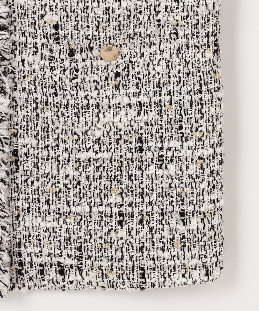 自由区 ラメキャンディーツイード ジレ 