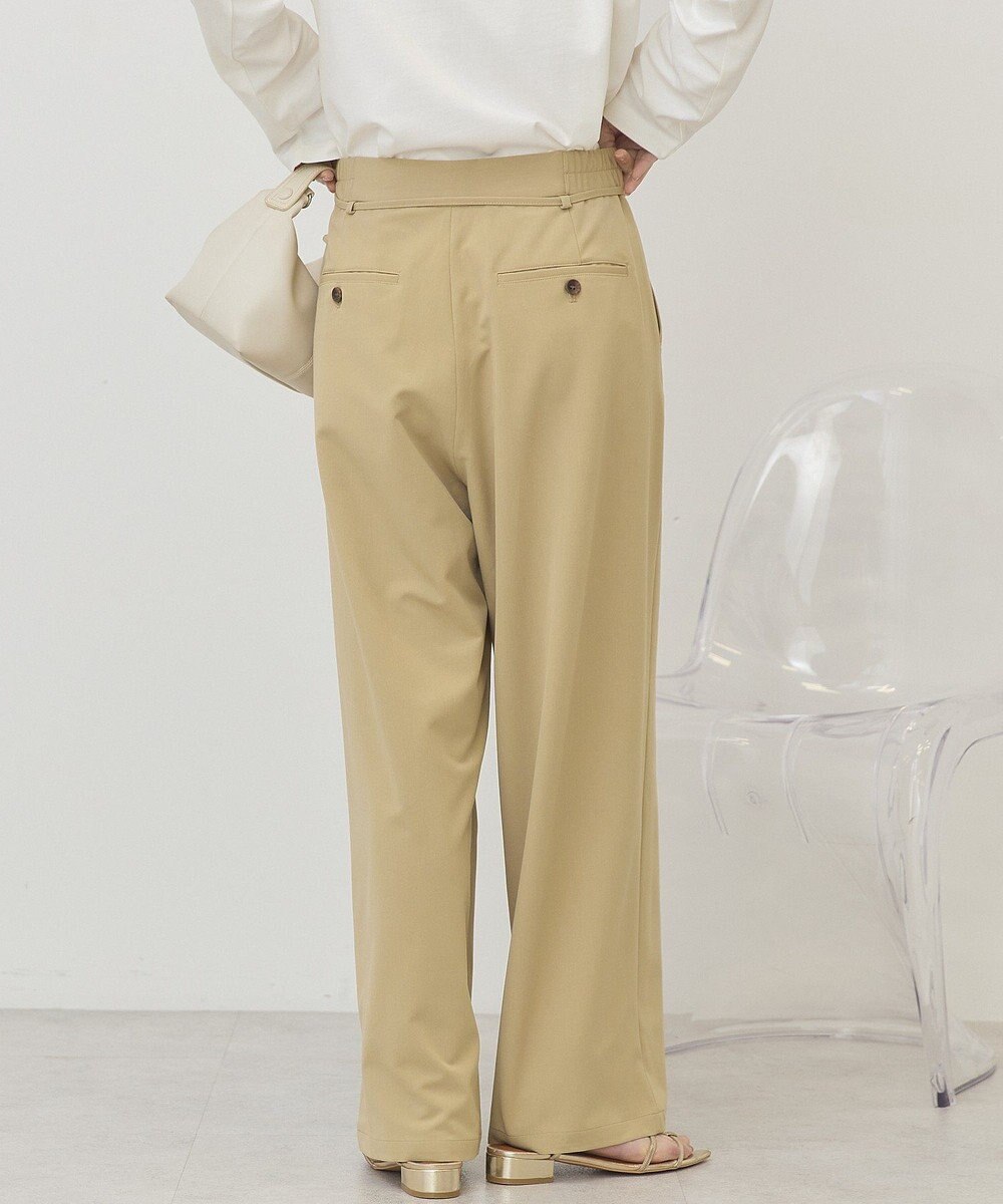 AMERICAN HOLIC リボン付きタックワイドパンツ 