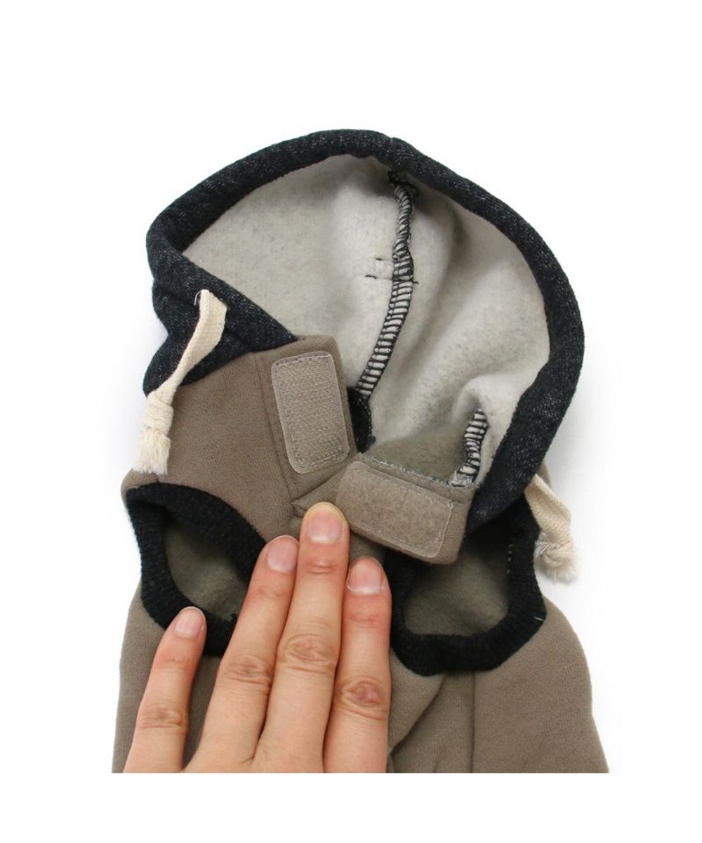 PET PARADISE リサとガスパール モノクロ パーカー 【小型犬】 