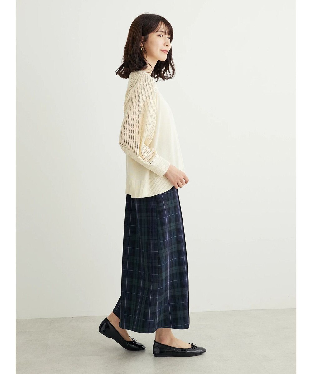 Green Parks ショルダーメッシュニットプルオーバー 