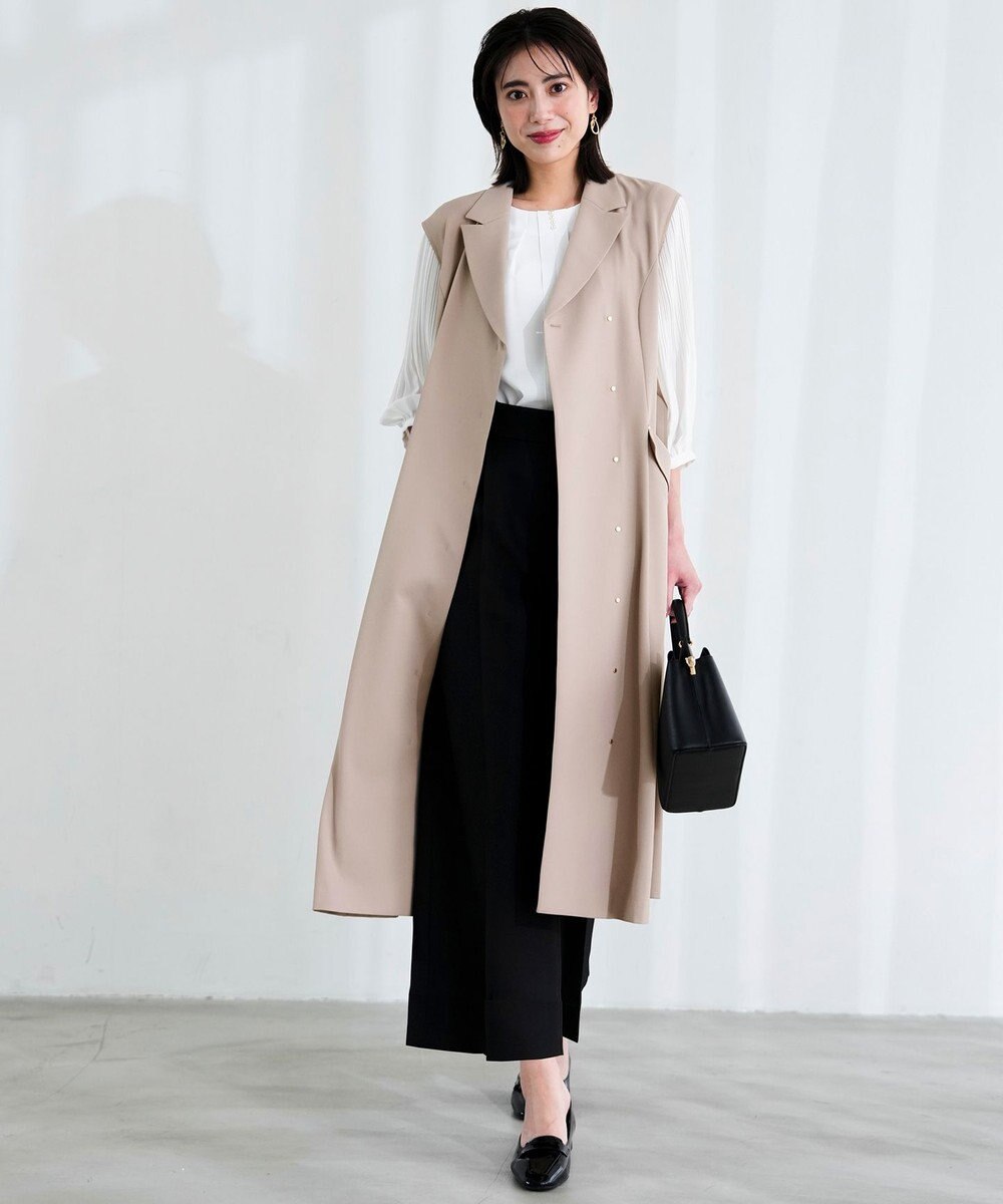 ANY SIS プリーツスリーブ ブラウス 