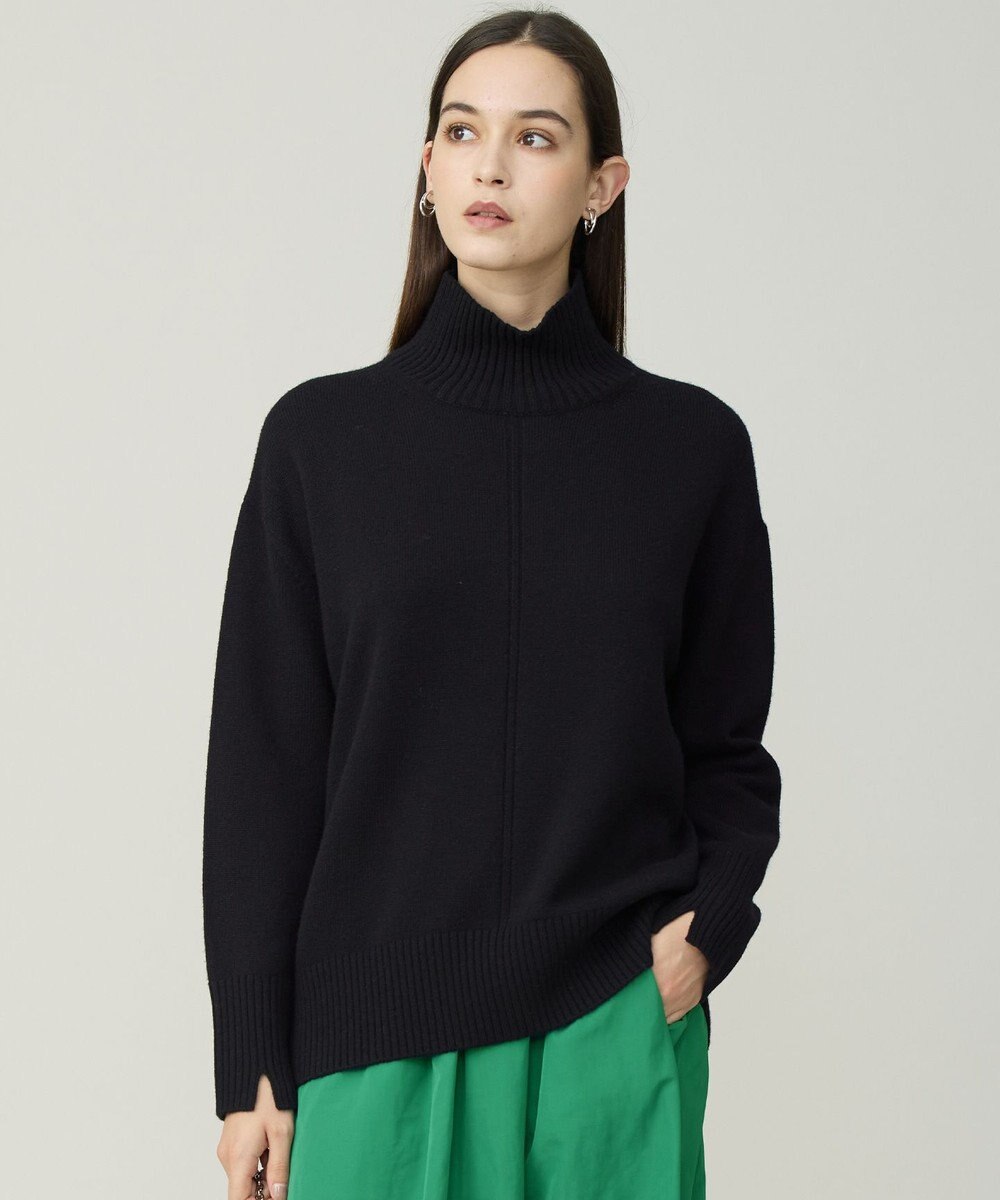 ICB L 【新色追加】ソフトカシミヤミックス ハイネックニット 